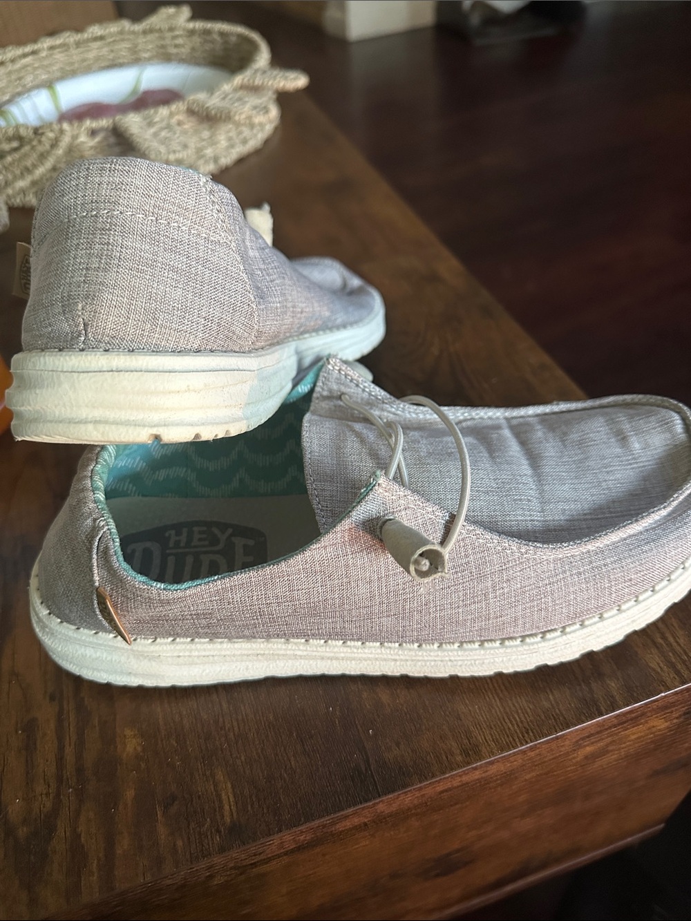 Hey Dude Kids Slip-On Sneakers in Light Taupe